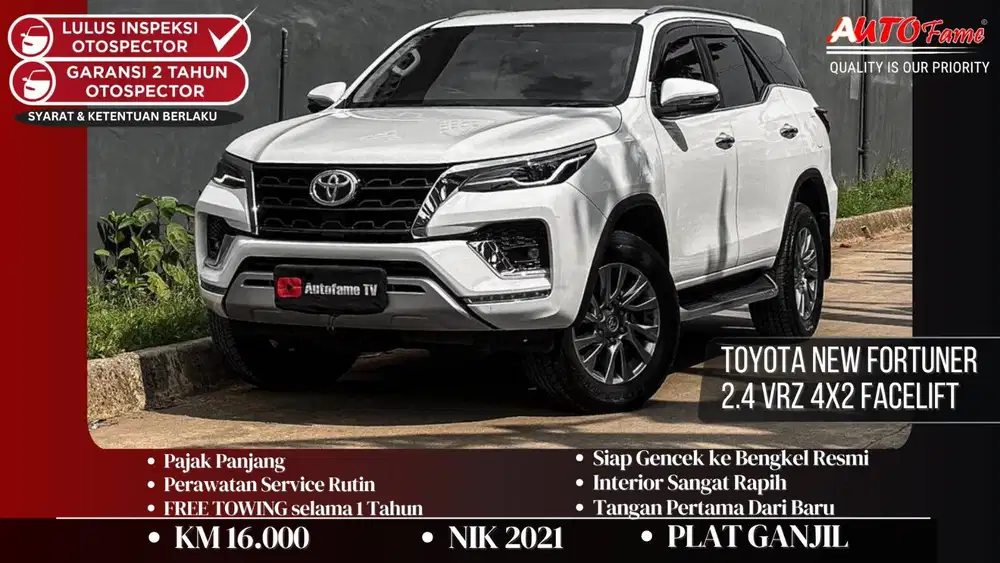 Toyota New Fortuner 2.4 VRZ 4x2 FACELIFT NIK 2021 Akhir Kick Sensor Ak