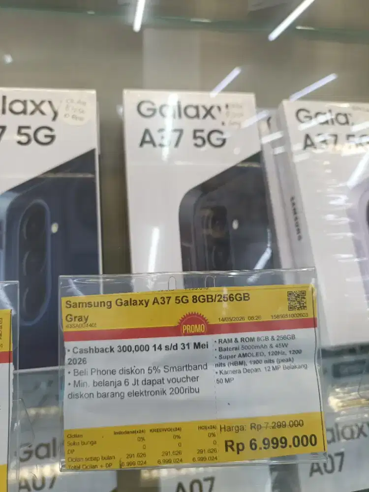 Kredit Kredivo Samsung Galaxy A37 8/256GB Bunga 0