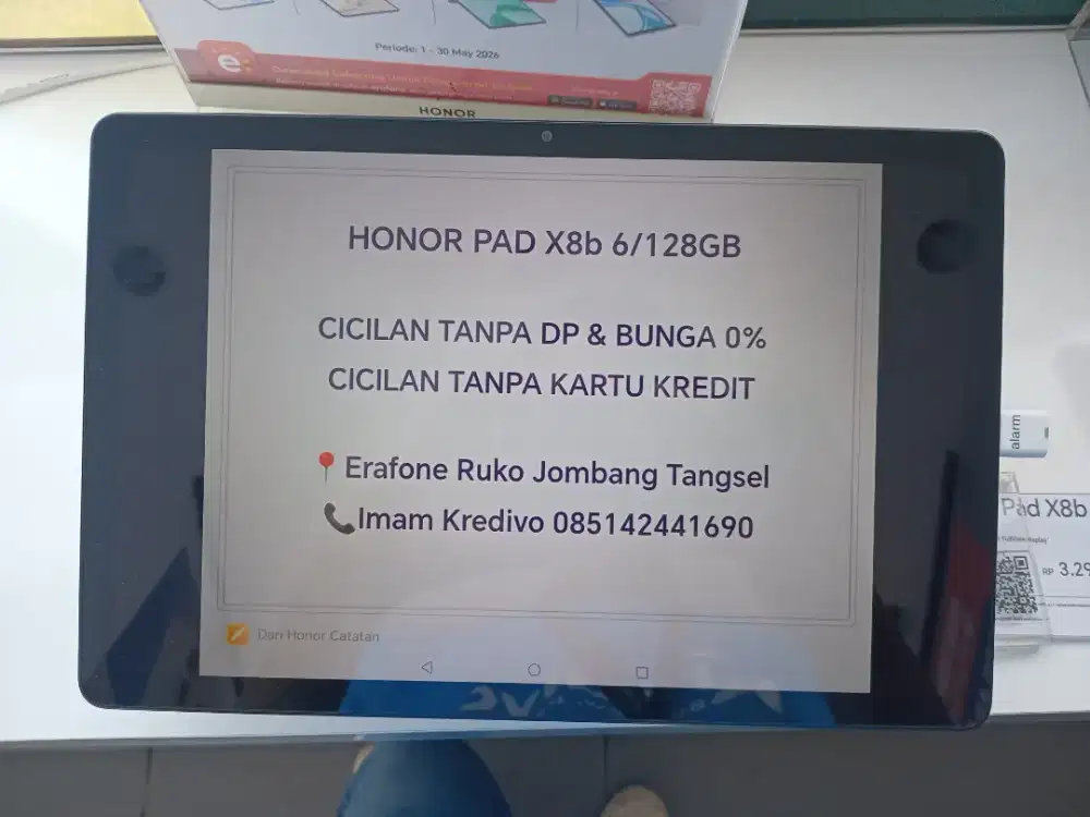 HONOR PAD X8b 6/128 GB Cicilan Tanpa DP