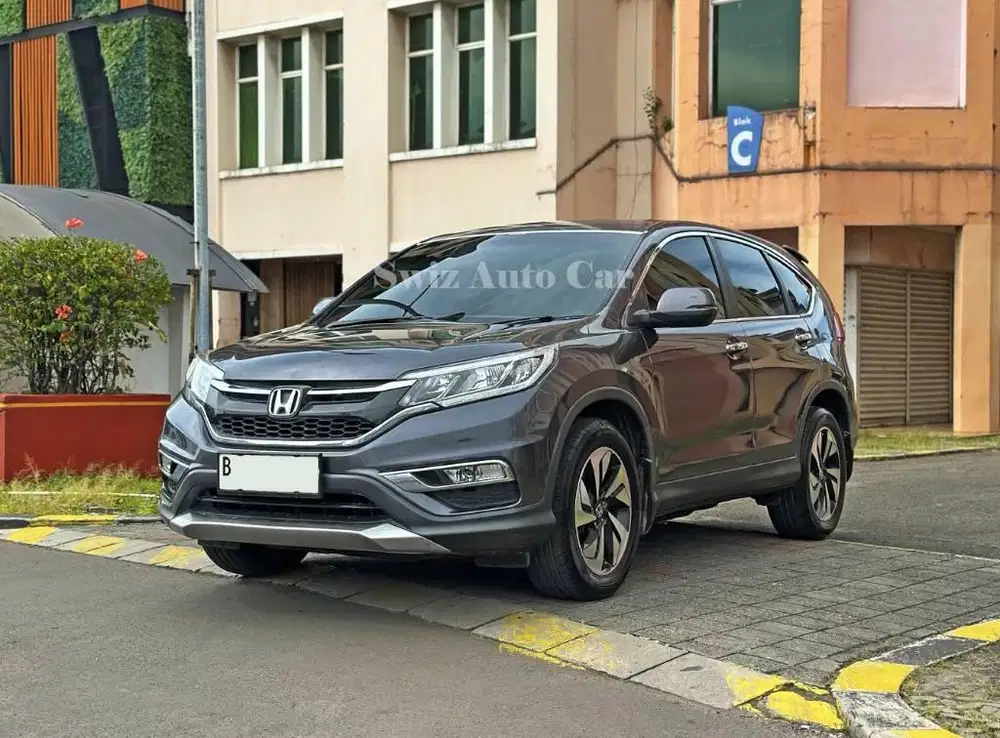 2015 Honda CRV 2.4 AT Abu Abu KM 90rb Service Record Garansi 1 Thn