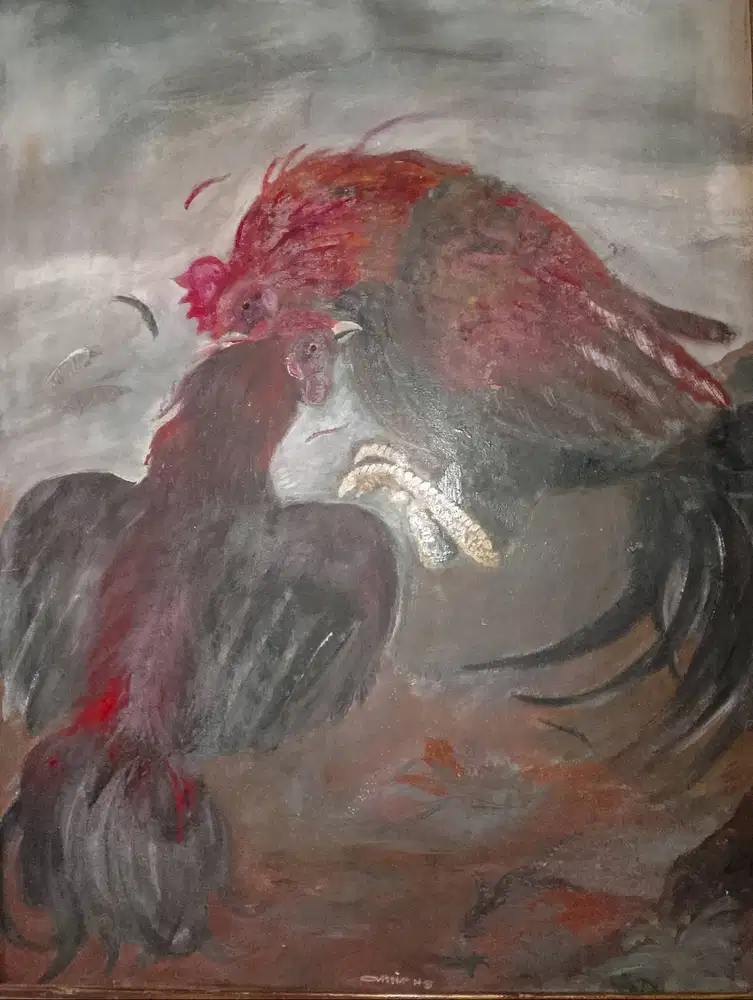 Lukisan ayam jago