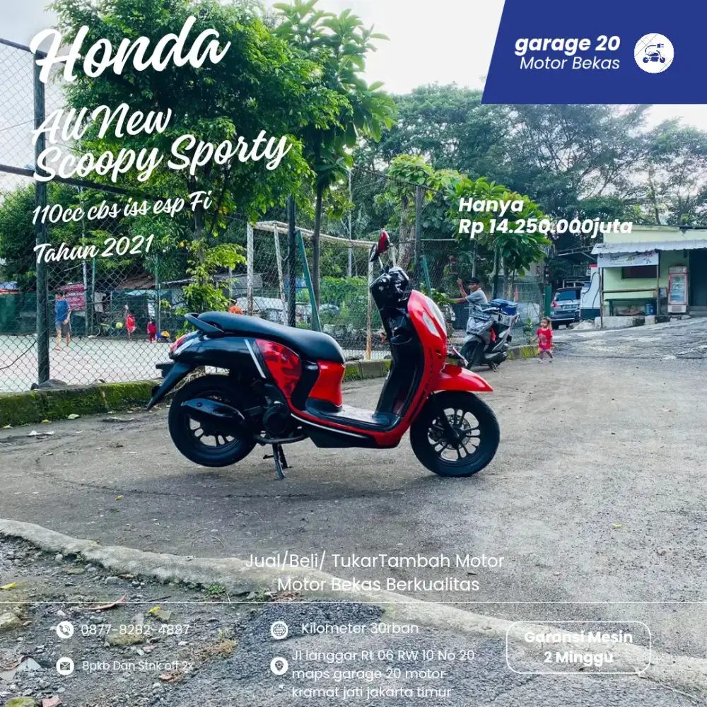 Honda All New Scoopy 110cc Cbs Iss Esp Fi Tahun 2021