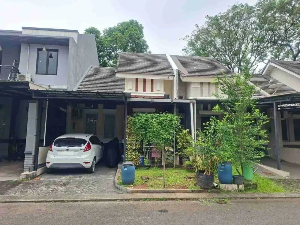 Dijual Rumah Asri Siap Huni di Cluster Perumahan Kota Wisata Cileungsi Bogor, Lingkungan cluster tertata rapi, nyaman, dan keamanan terjaga.
