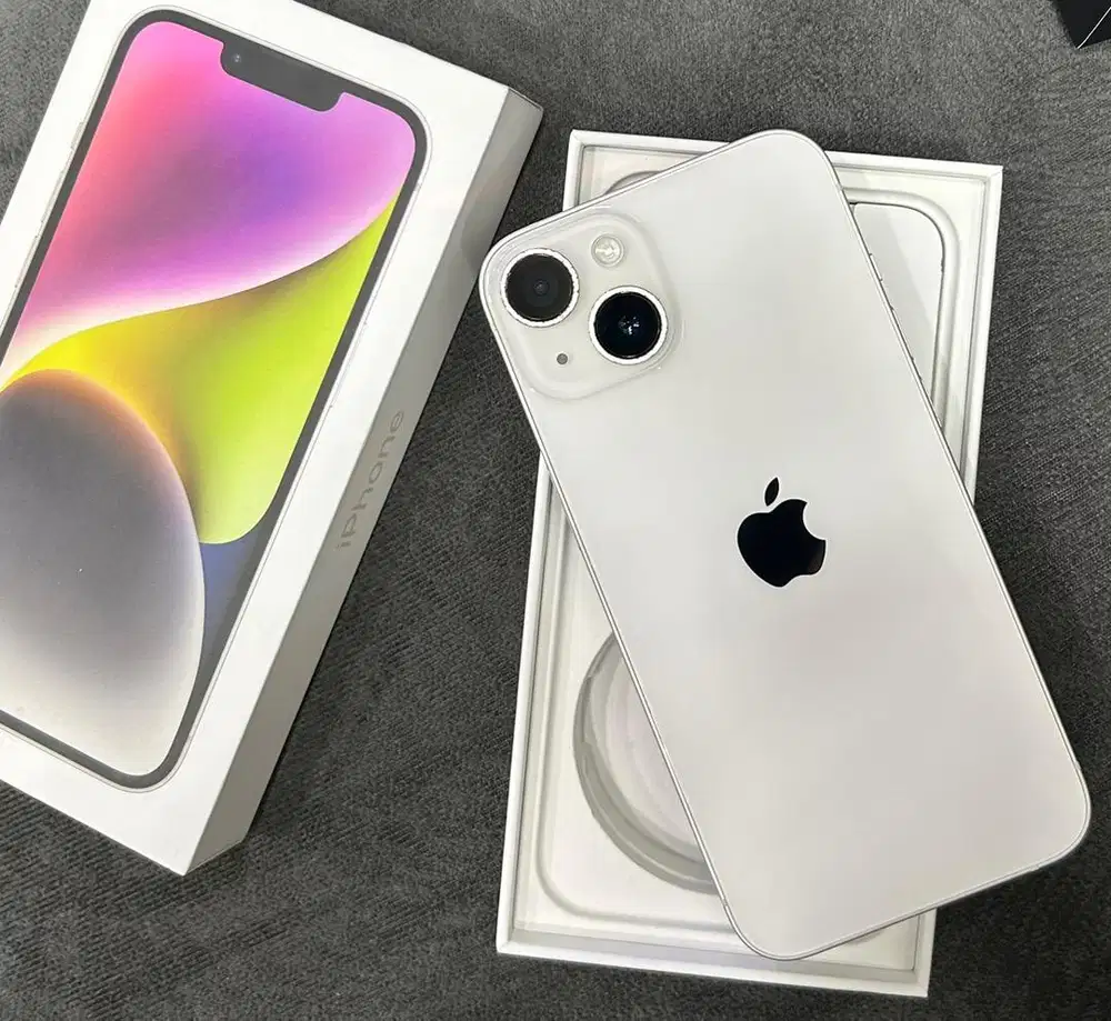 Iphone 14 128gb Ibox starlight normal fullset