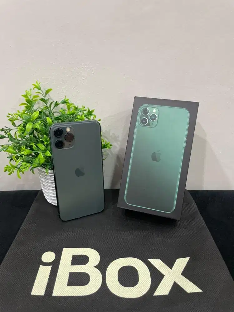 IPhone 11 Pro 256GB iBox Midnight Green mulus Fullset BH 100% Permanen