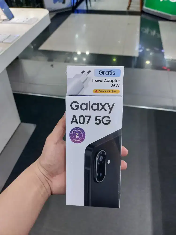 Samsung A07 5G 6/128GB, include adapter 25watt