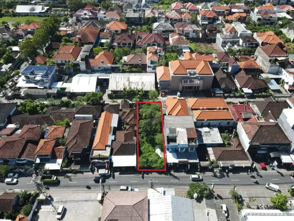Tanah Komersial Akses 2 Jalan di Area Premium Renon