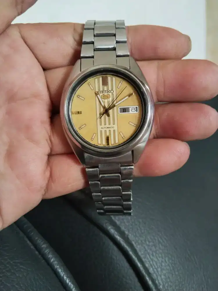 Jam Seiko 5 Automatic Pear Deco Vintage