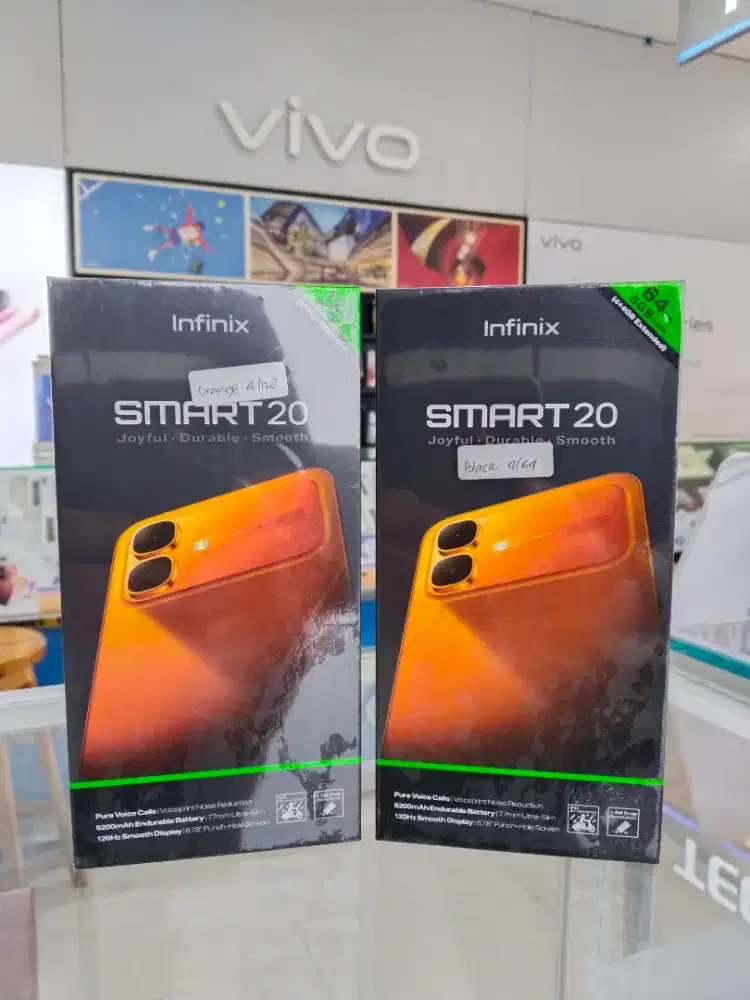 INFINIX Smart 20 4GB/64GB, 4GB/128GB, Garansi Resmi