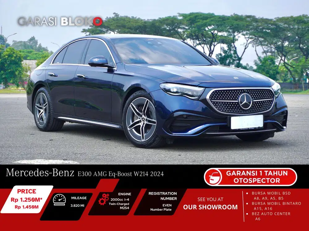 Odo 3rb Warranty ON - Mercedes Benz E300 W214 AMG EQ-Boost 2024 / 2026