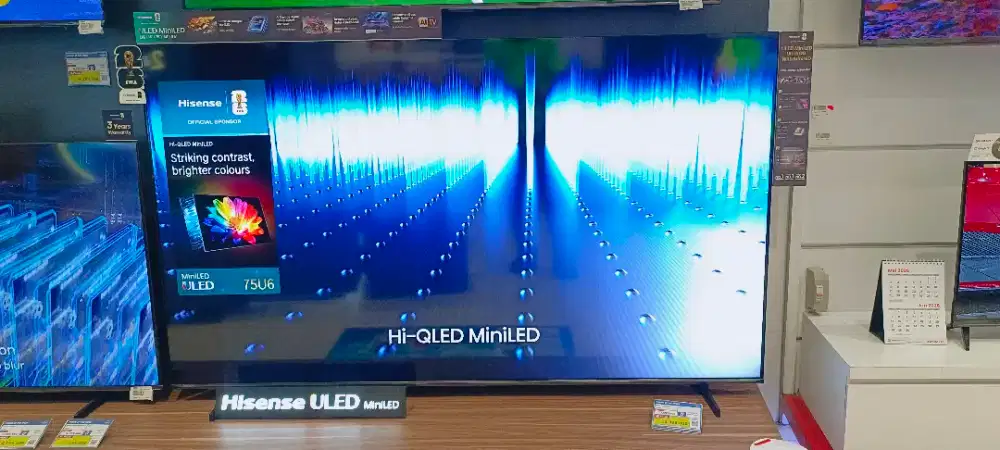 HISENSE 4K ULED MINILED TV 75 INCH (KREDIT TANPA DP)