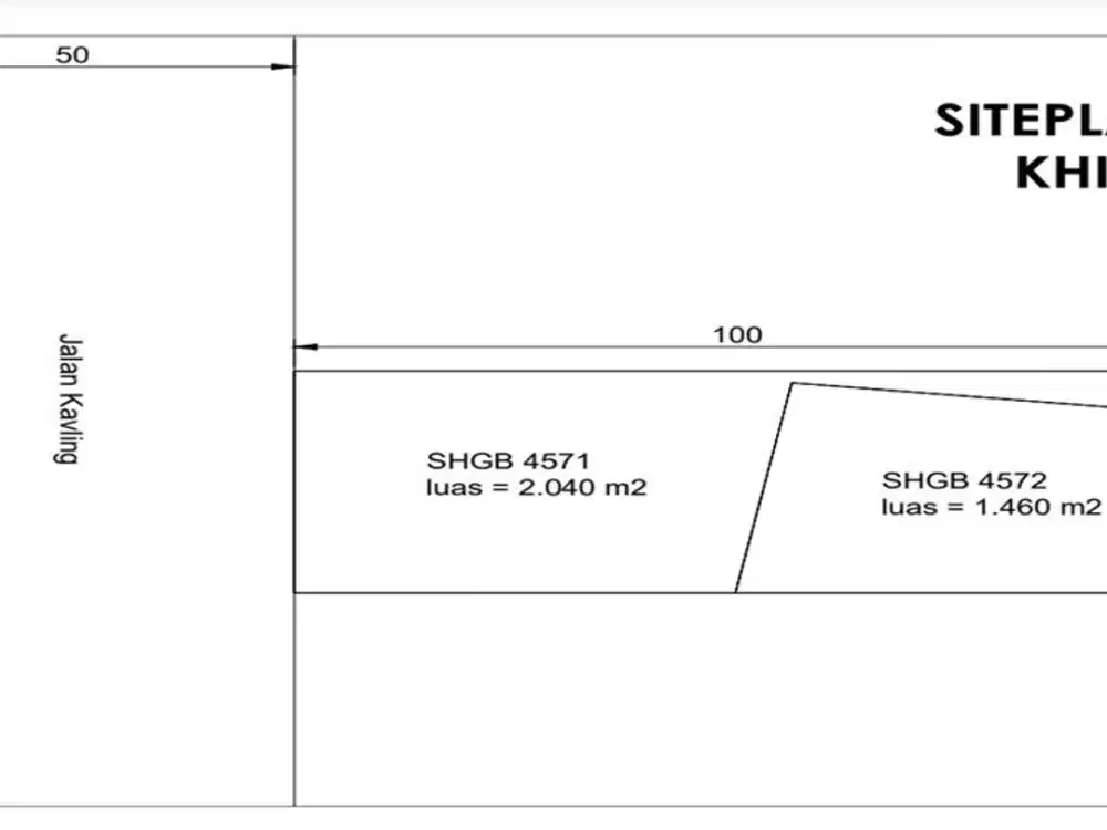 TURUN HARGA! Dijual Kavling Strategis untuk Ruko, Kantor & Showroom di Harapan Indah