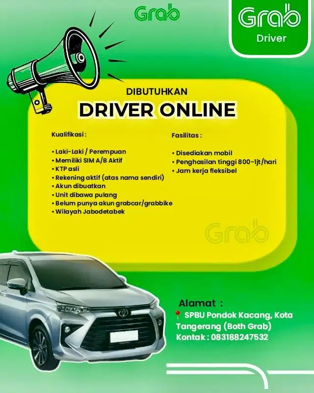 Dibutuhkan Driver Online