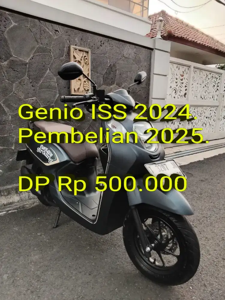 Genio ISS 2024. Beli 2025. Pajak ON. Simpanan. Ban OK. Cash/Kredit/TT