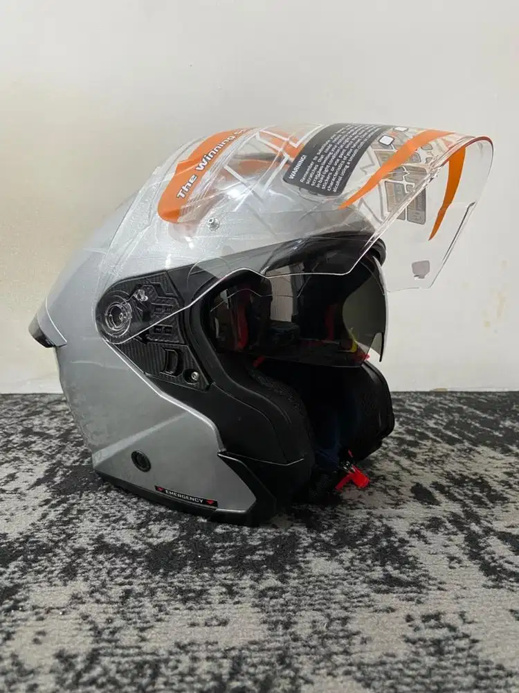 Helm INK TERRA 2 Solid Silver Gloss (NEW)