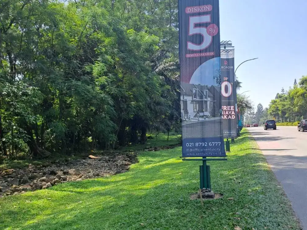 Dijual 4 kavling komersil jalan raya sentul deretan MCD, RS EMC, Aeon