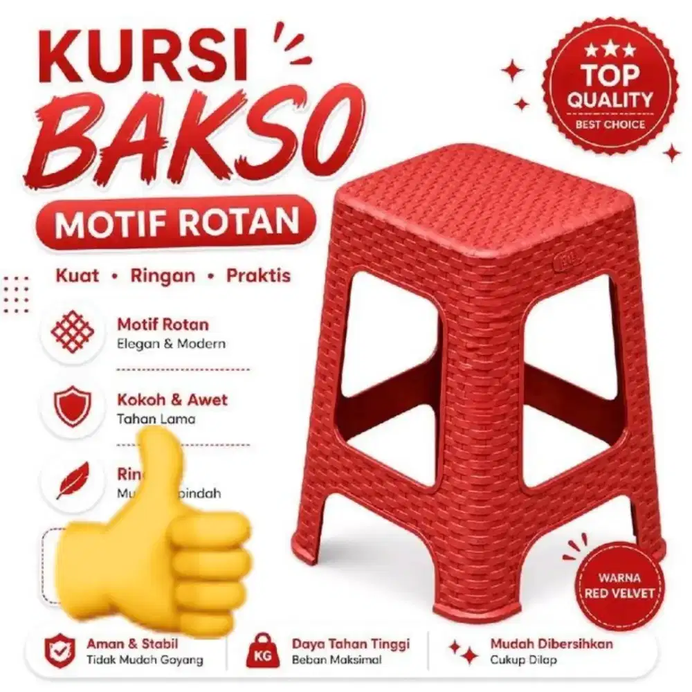 Bangku plastik TABITHA