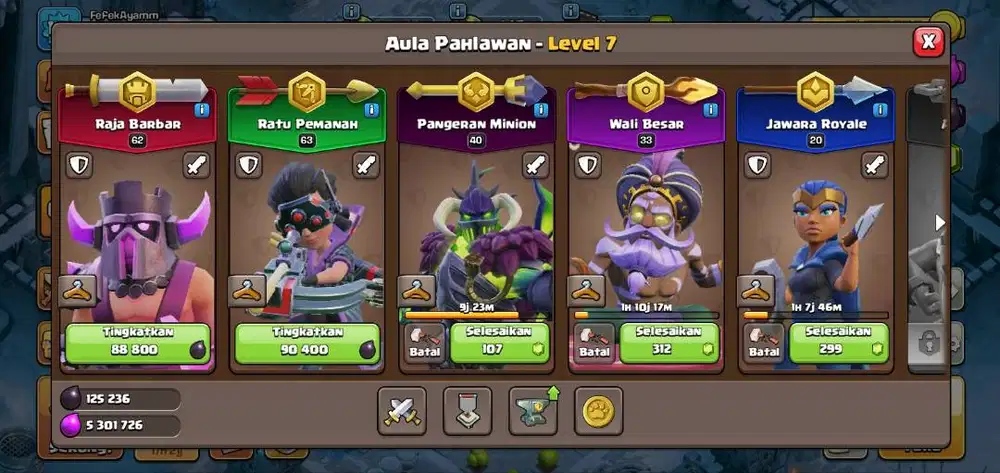Di Jual Akun COC TH 13