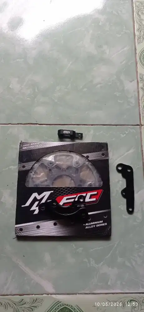 Piringan/ cakram mu fac 220 mm breket selang rem arm