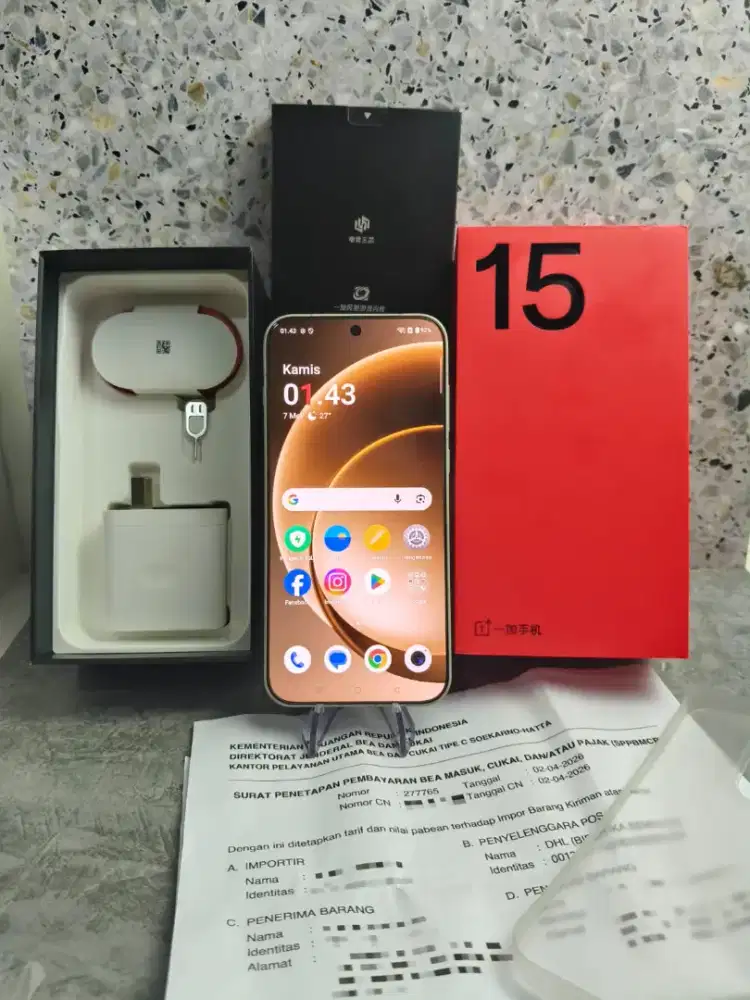Oneplus 15 16/512 Resmi Beacukai Snapdragon Elite 8 gen 5