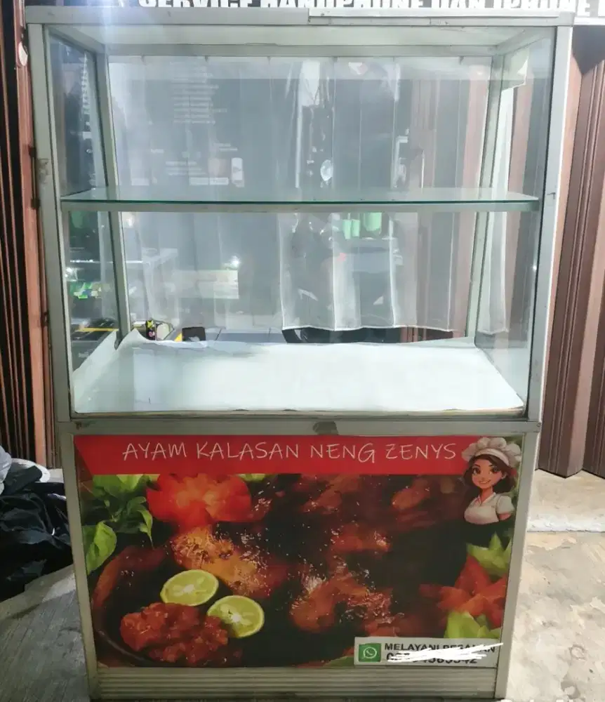 Jual etalase jualan Makanan