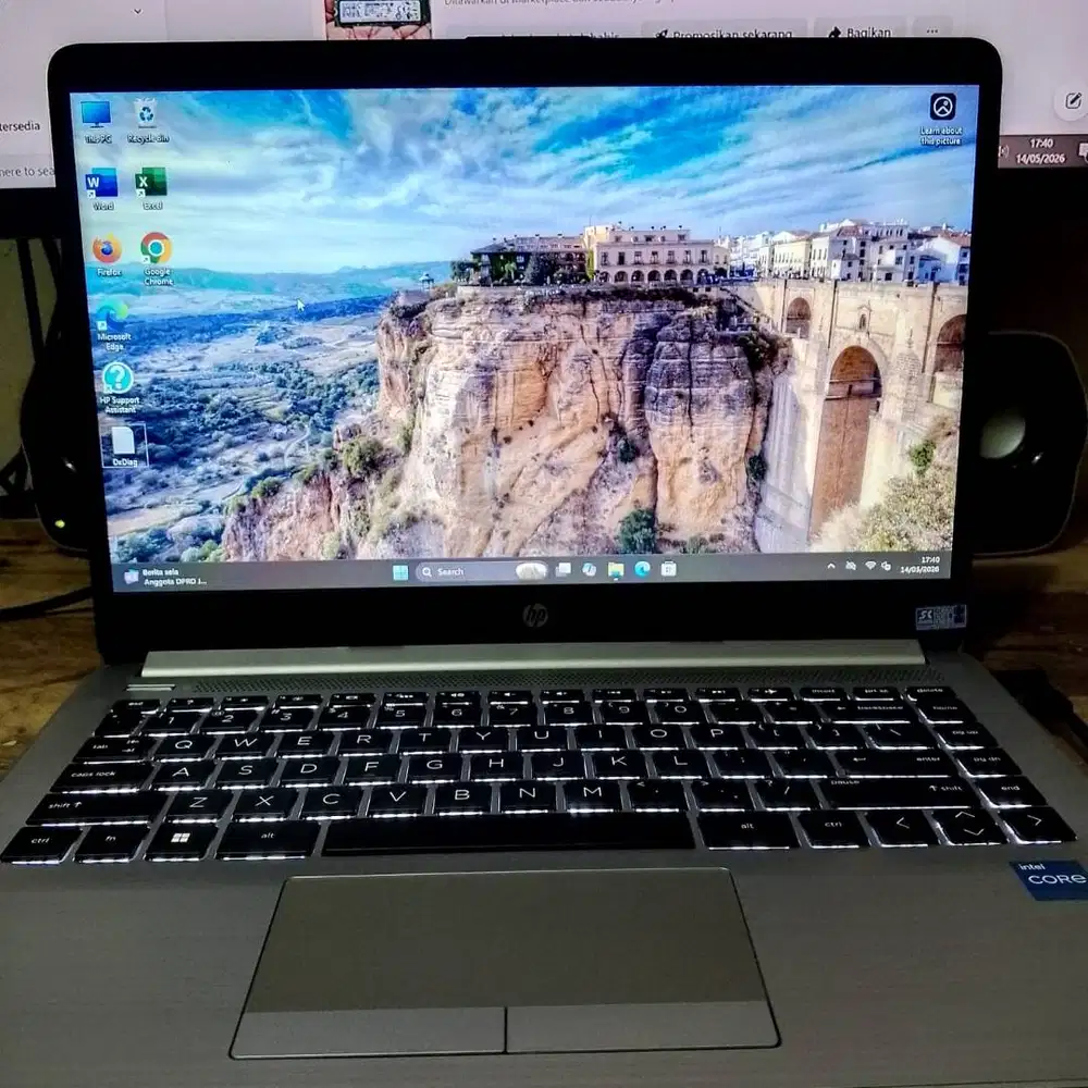 HP 14s-dq5568TU core i3 gen 12 Ram 8 GB SSD 512 GB