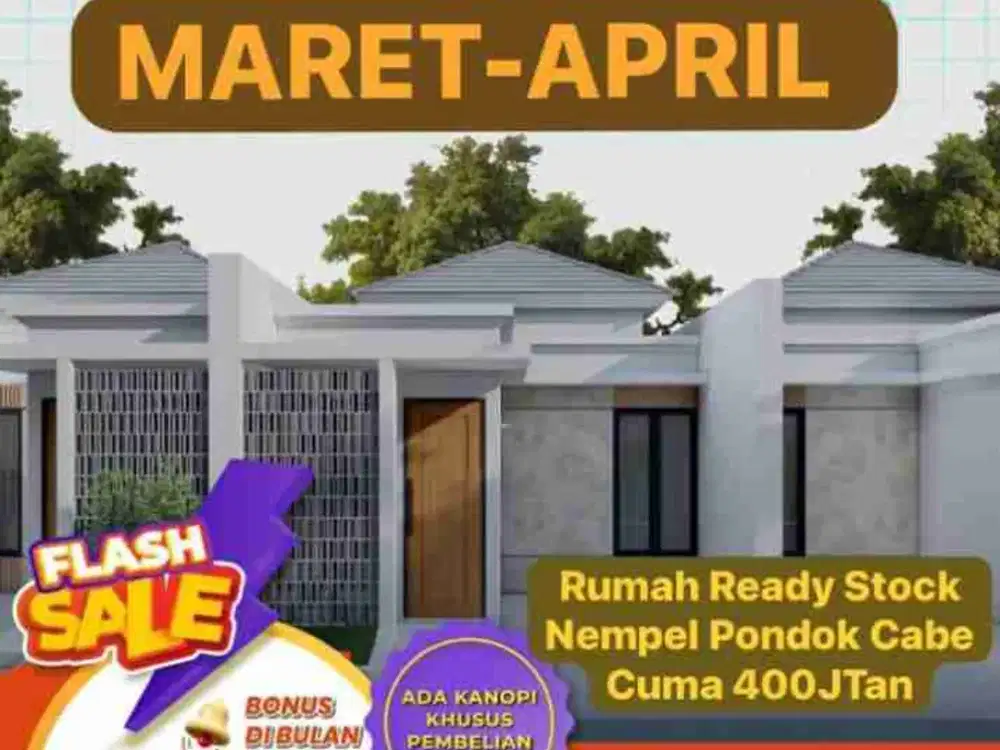RUMAH READY STOCK SIAP HUNI DEKAT KAMPUS UT