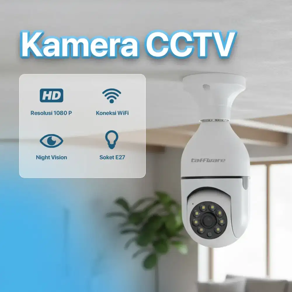Taffware Kamera CCTV WiFi IP Camera Dilengkapi Microphone dan Speaker