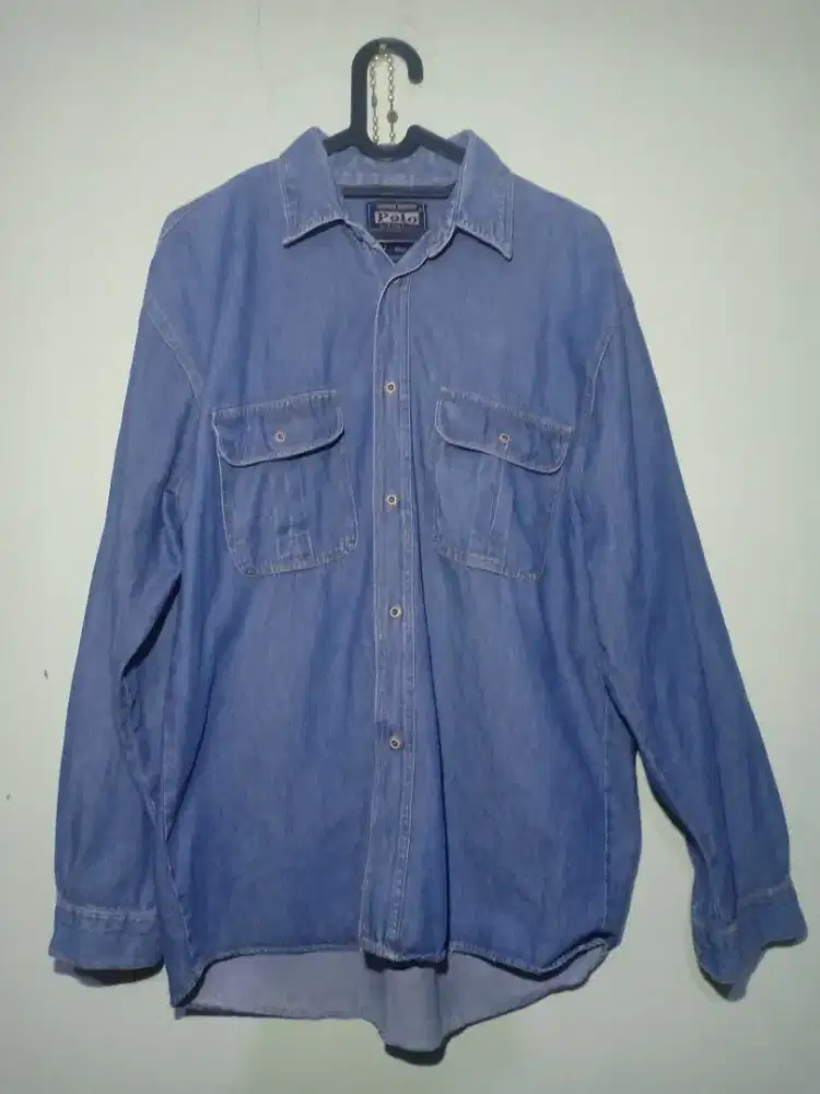 Kemeja Jeans/Denim/Jaket/Outer - POLO by Ralph Lauren size XL