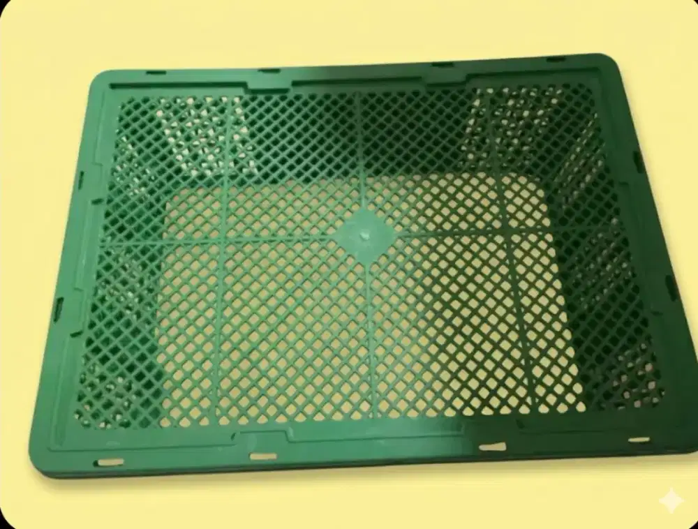 KERANJANG PLASTIK BEKAS BUAH, PLASTIK TEBAL, UKURAN 49X35X16 CM