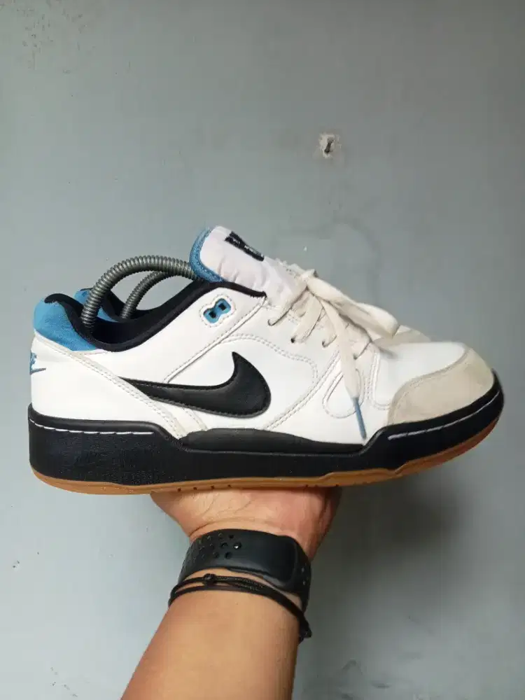 jual sepatu nike full force Low white black Aegean storm original