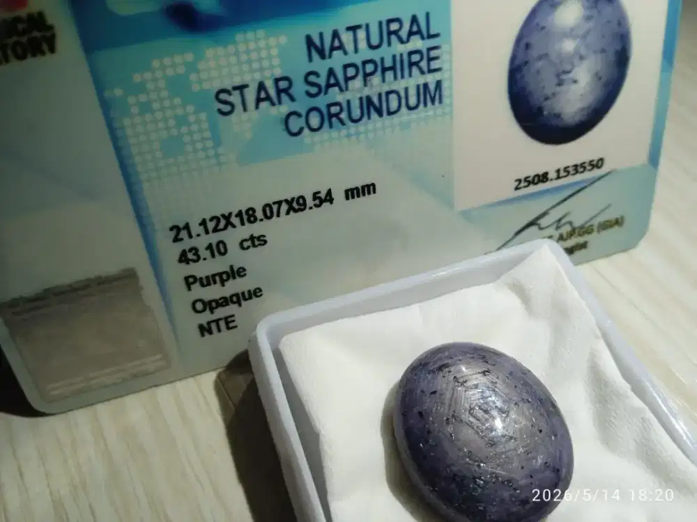 Batu Star Safir Memo Lab