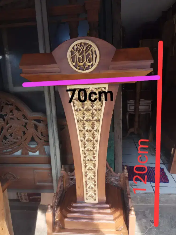 Mimbar podium Masjid ready stok banyak model