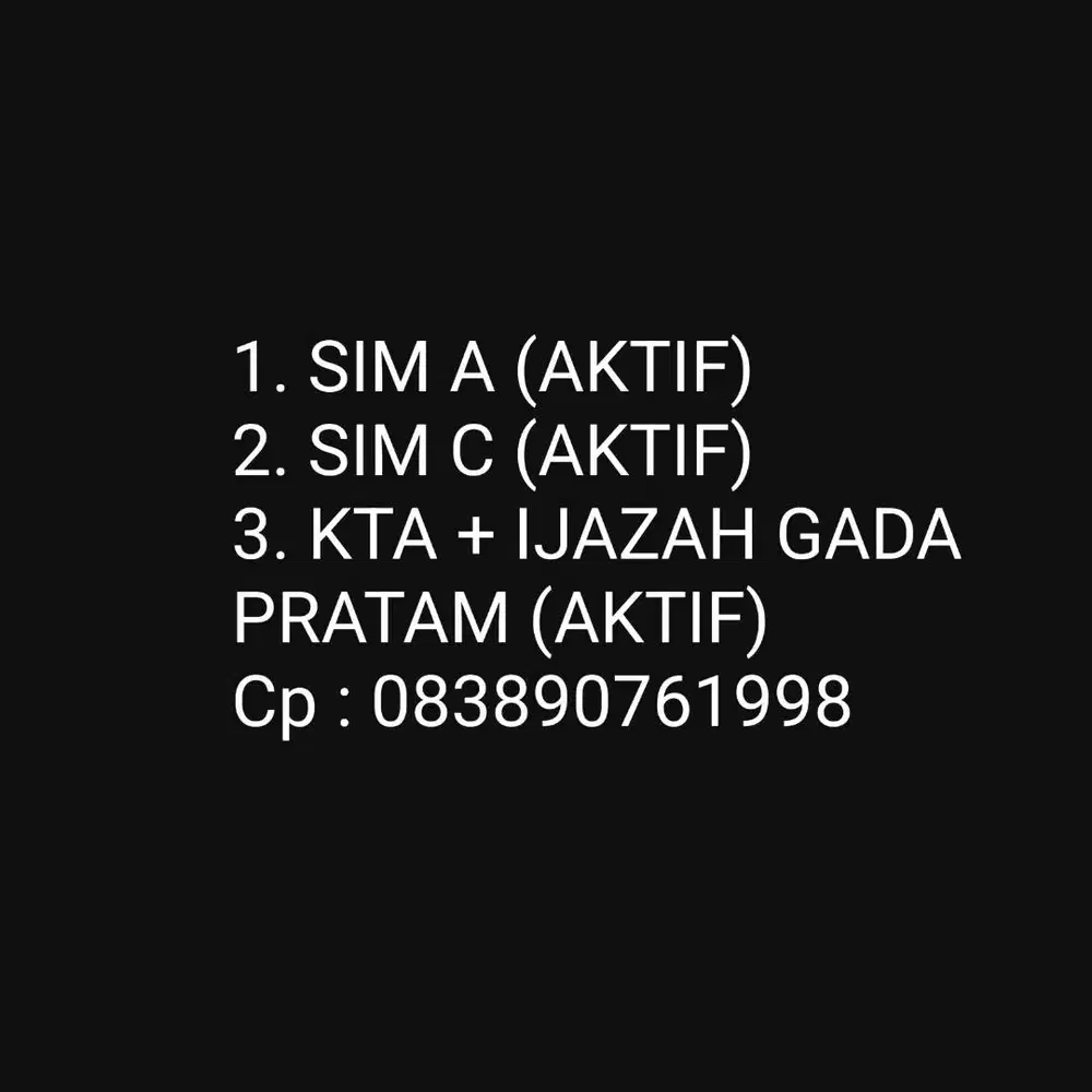 SEDANG MENCARI PEKERJAAN