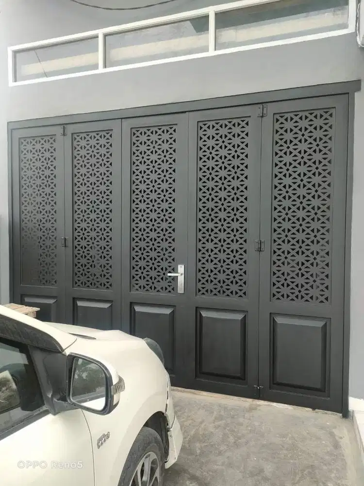 Pintu besi plat cating lasee