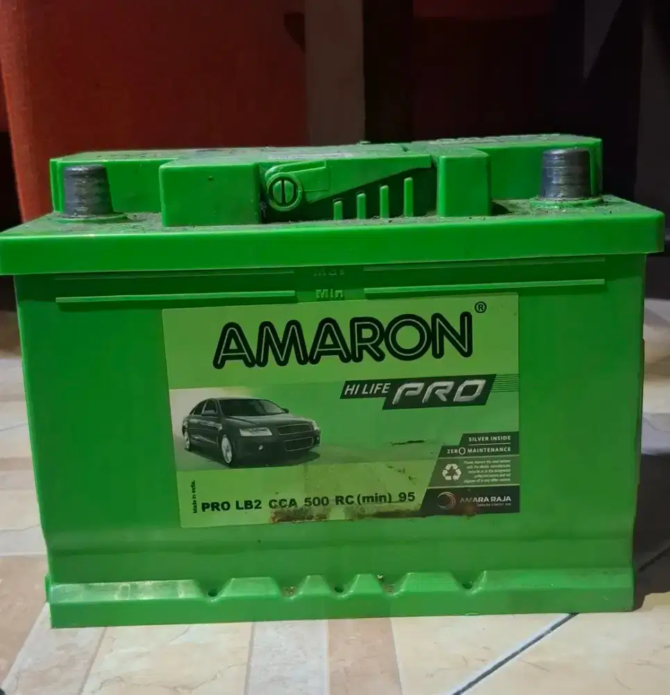 Jual aki mobil bekas merk Amaron & alternator