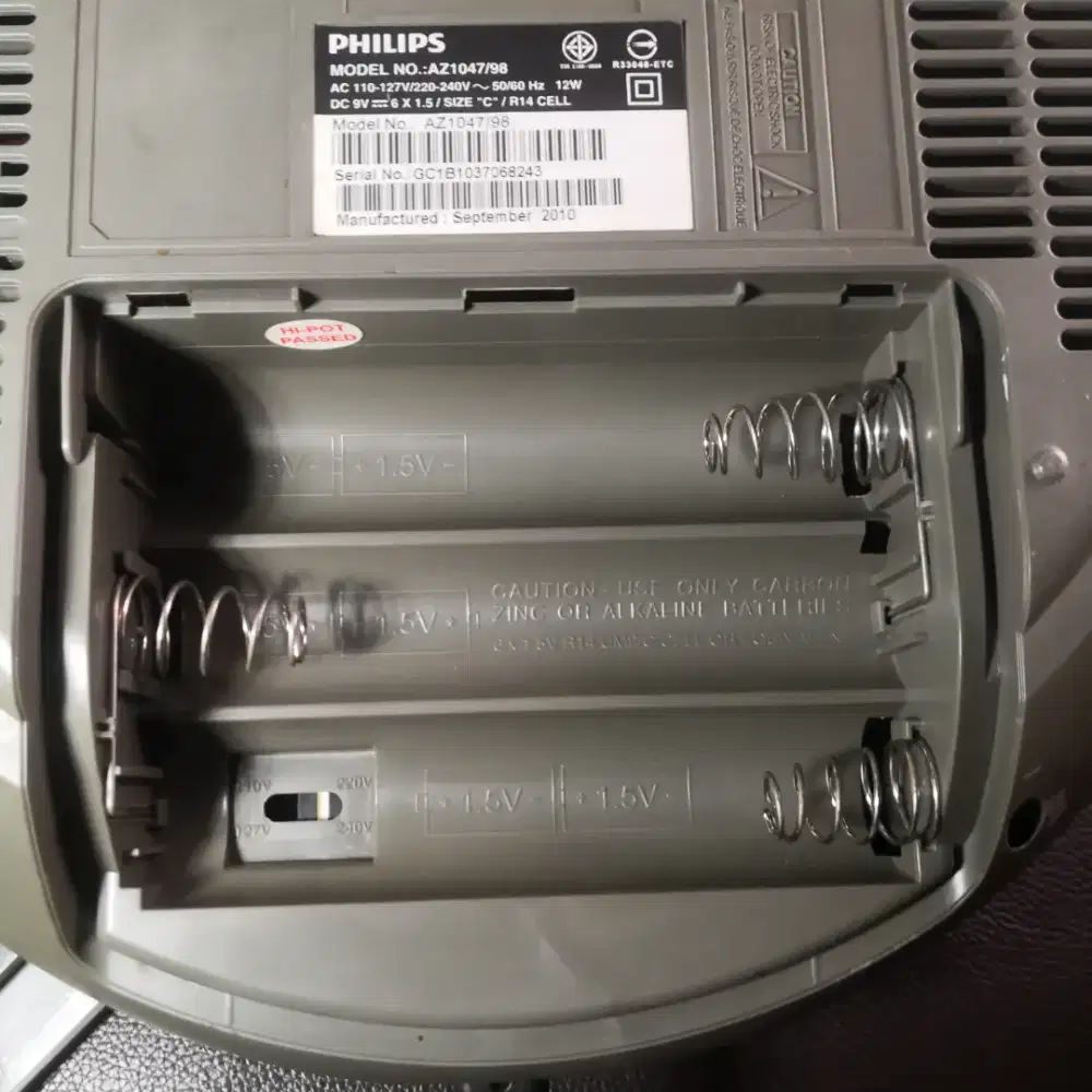 Philips cd soundmachine az1047 tape cd recorder mp3 line