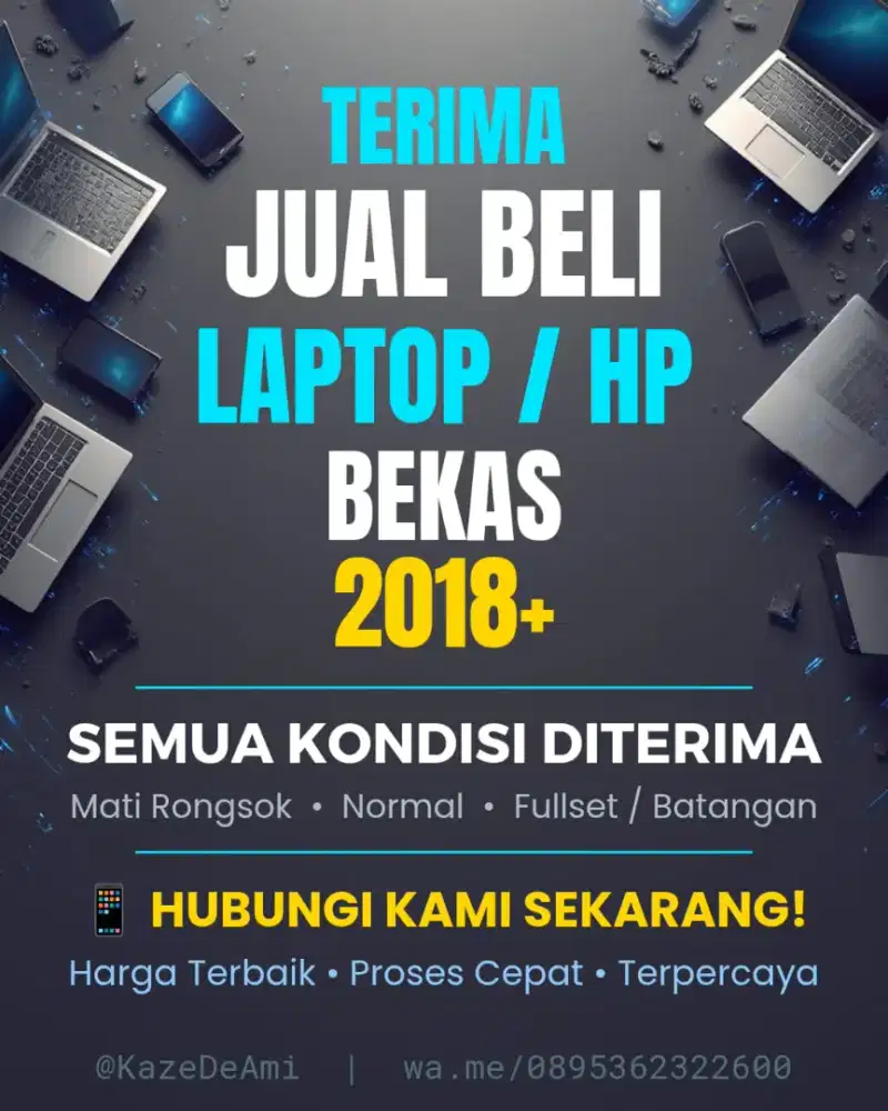 Trima HP & Laptop Matot, Minusan.