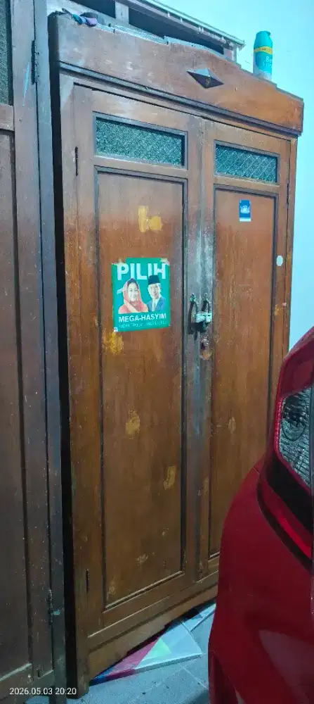 LEMARI SEMARANGAN ANTIK KUNO TUA LAWAS