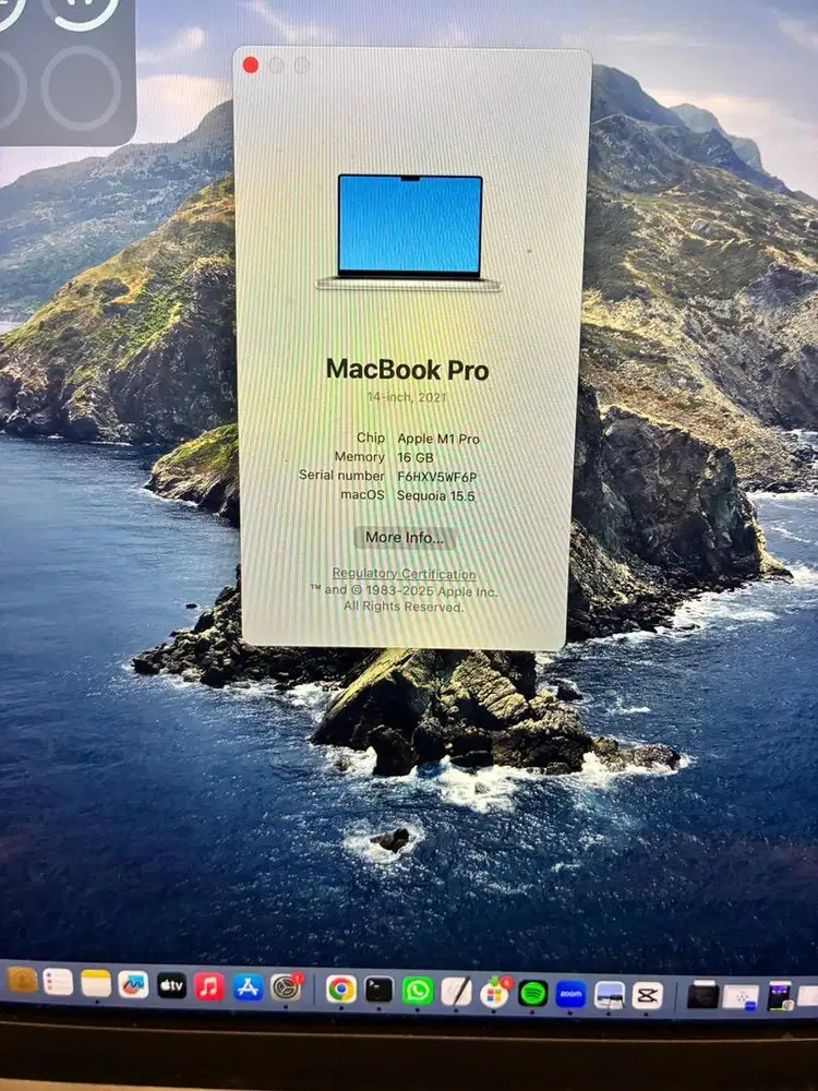 MacBook Pro 14 M1 Pro 16GB 2021 Battery 91% Mulus