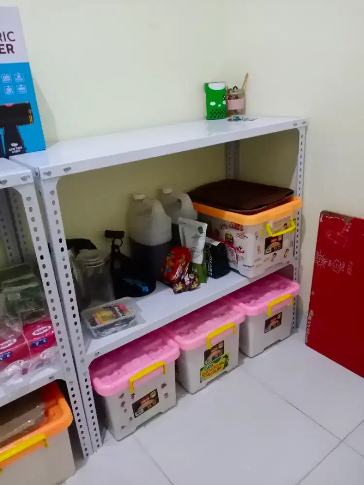 Preloved second Rak Siku Besi rak warung