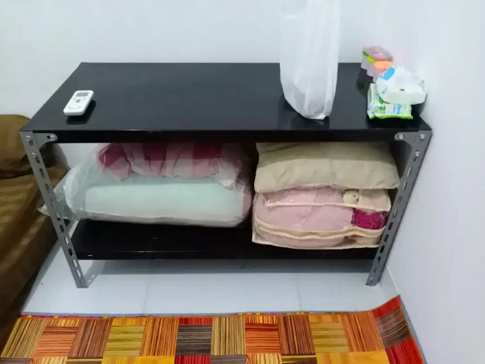 Preloved meja kompor rak warung rak besi