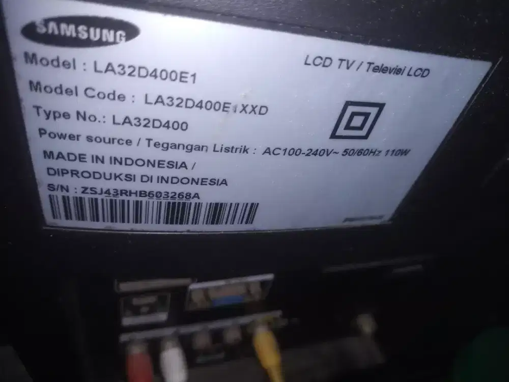TV samsung nominus lok beksel