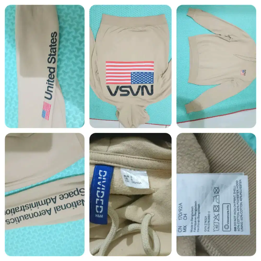 Jaket hoodie H&M X NASA