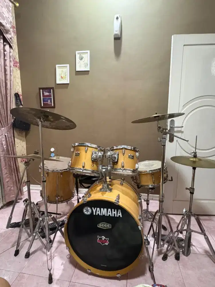 Dijual set drum Yamaha tour custom maple shell