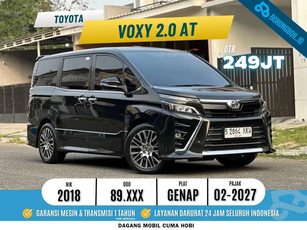 SERVICE RECORD! TOYOTA VOXY 2.0 AT 2018 Inazuma Sparkling Black