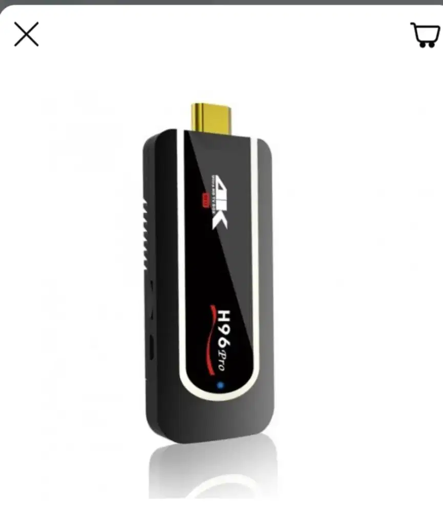Stik smart TV android 7,1 H96 Pro 4K ram 2 GB/16 GB  normal siap pakai