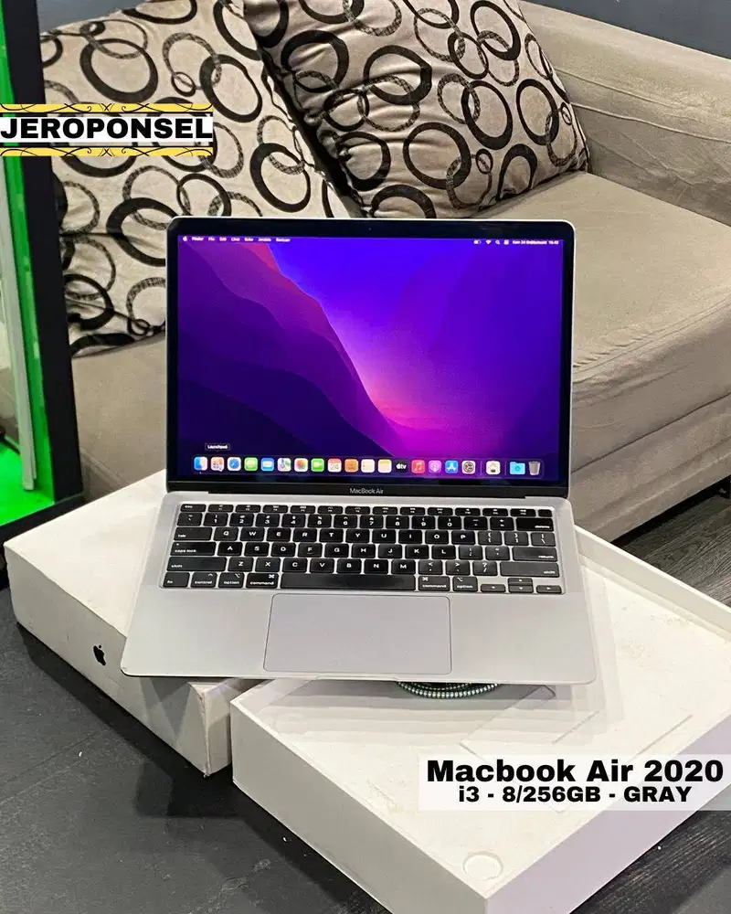 MACBOOK AIR 2020 13” i3 8/256GB ORIGINAL GARANSI FULL SET