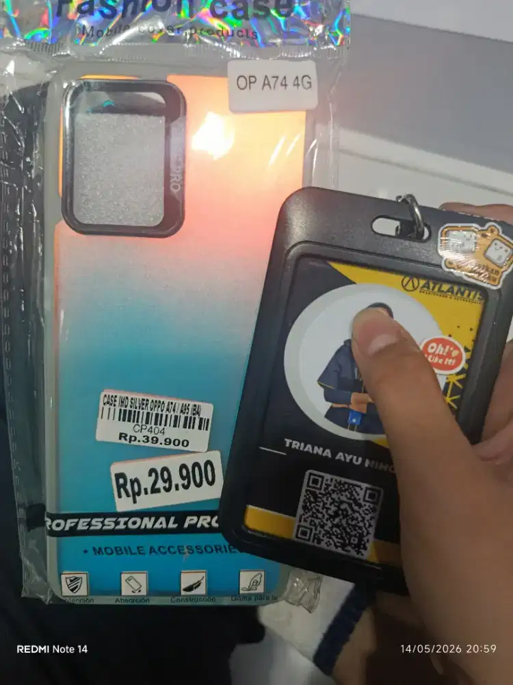 CASE IMD SILVER OPPO A74/A95 | ATLANTIS DAHSYAT