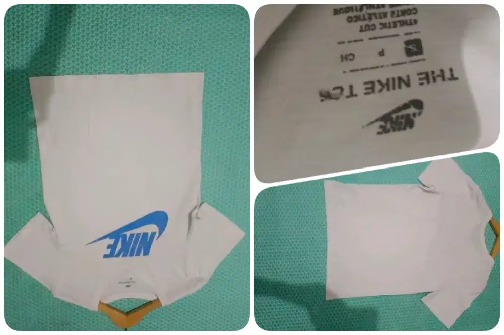 Kaos nike tee centang biru